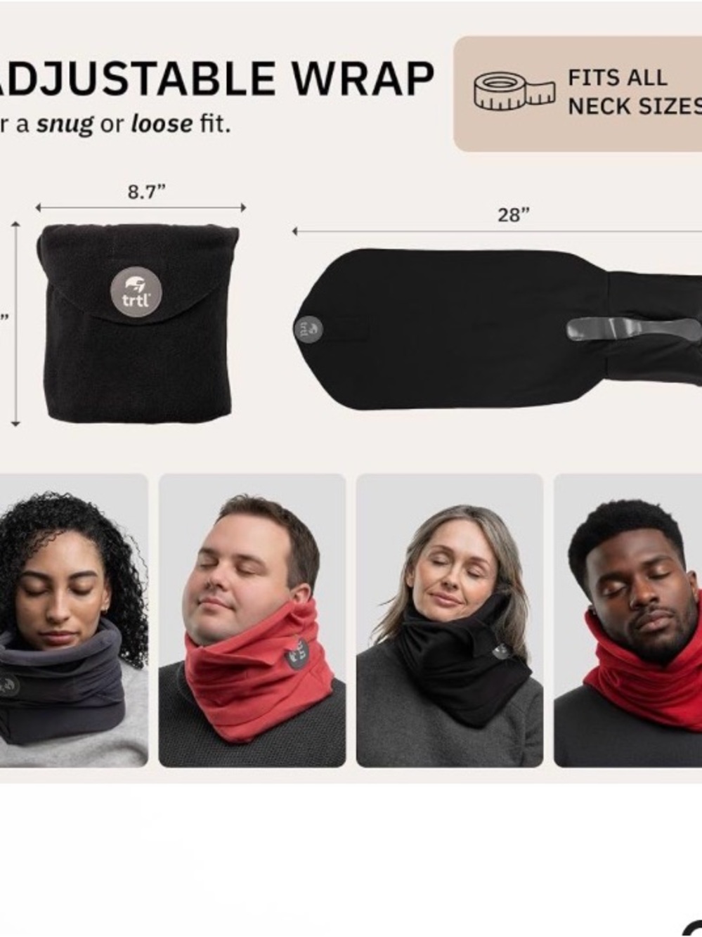 Trek Coral Fleece Travel Pillow - Cozy Support Cushion - Picture 3 of 4
